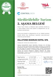 HILLSTONE BODRUM HOTEL & SPA SÜRDÜRÜLEBİLİR TURİZM SERTİFİKASI 2. AŞAMA-1_page-0001
